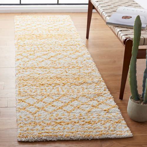 Union Rustic Gilbertson Ivory/Yellow Rug & Reviews Wayfair